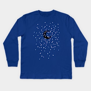 Black moon Kids Long Sleeve T-Shirt